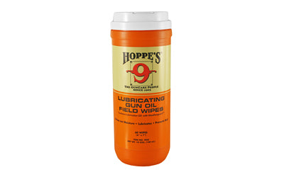 Hoppe's No. 9 Lubricating Gun Oil Field Wipes, Large Canister, 120 Count 9GO