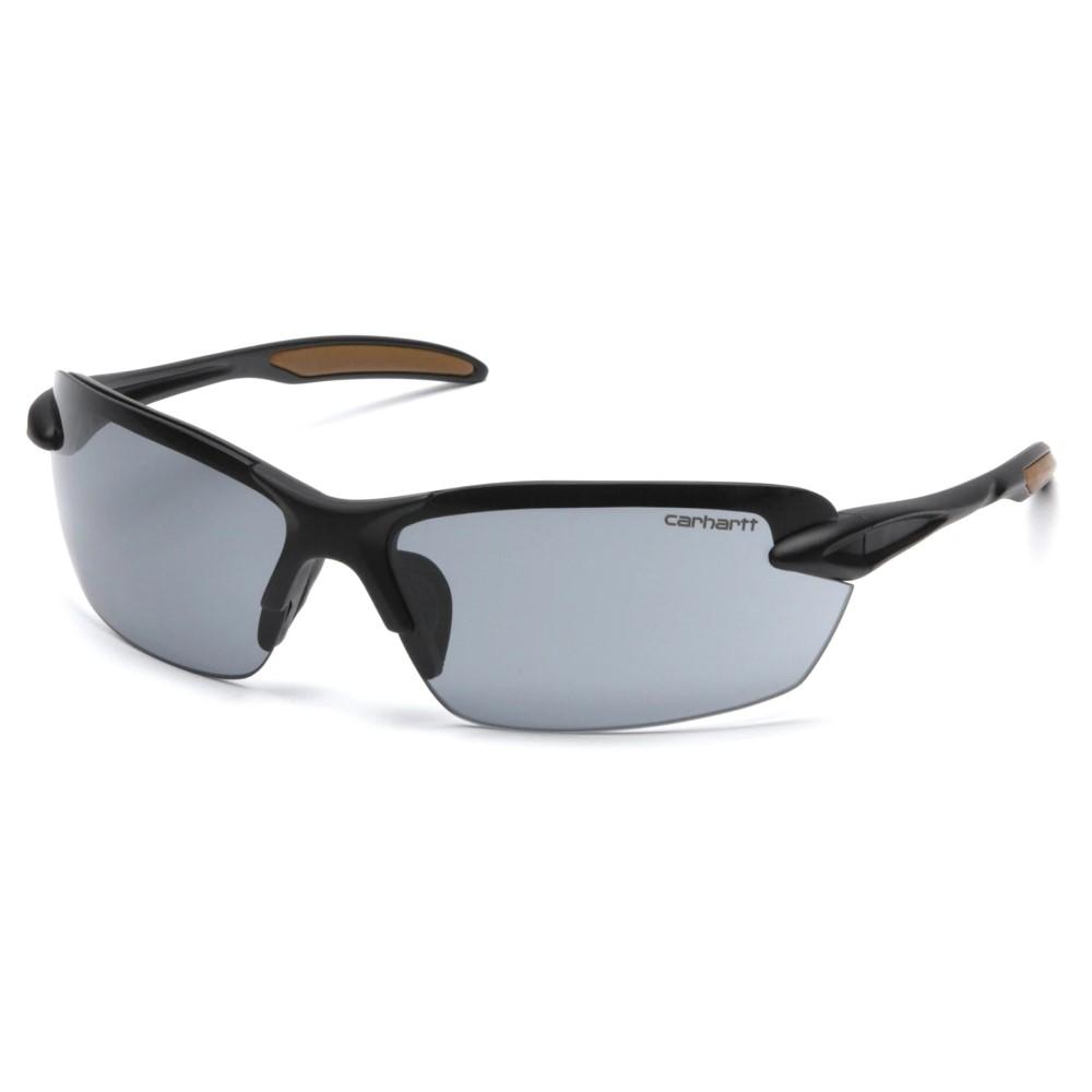 Pyramex Spokane Shooting Safety Glasses Black Frame with Grey Lens