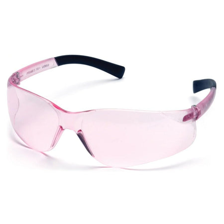 Pyramex Clear Mini ZTek Pink Safety Glasses with DP1000 32dB Earplug Combo