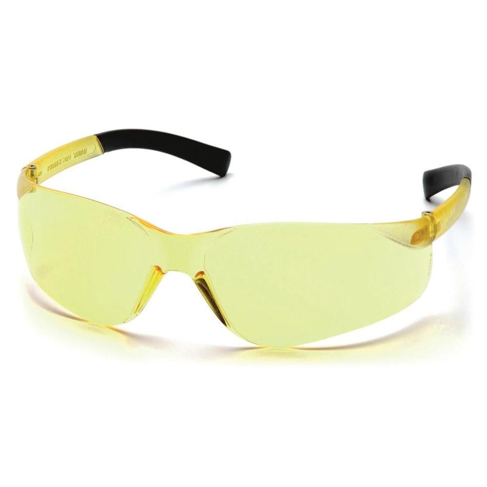 Pyramex Mini Ztek Safety Glasses Amber Lens with 32dB Disposable Earplugs
