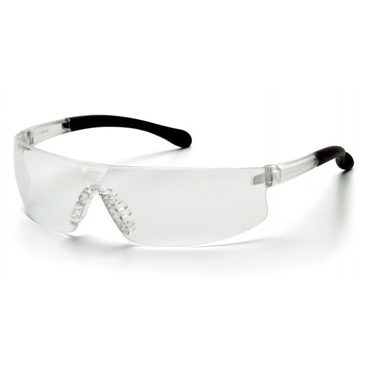 Pyramex Provoq Safety Shooting Glasses Black Frame Clear Lens