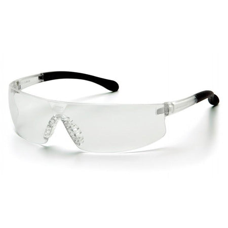 Pyramex Provoq Safety Shooting Glasses Black Frame Clear Lens