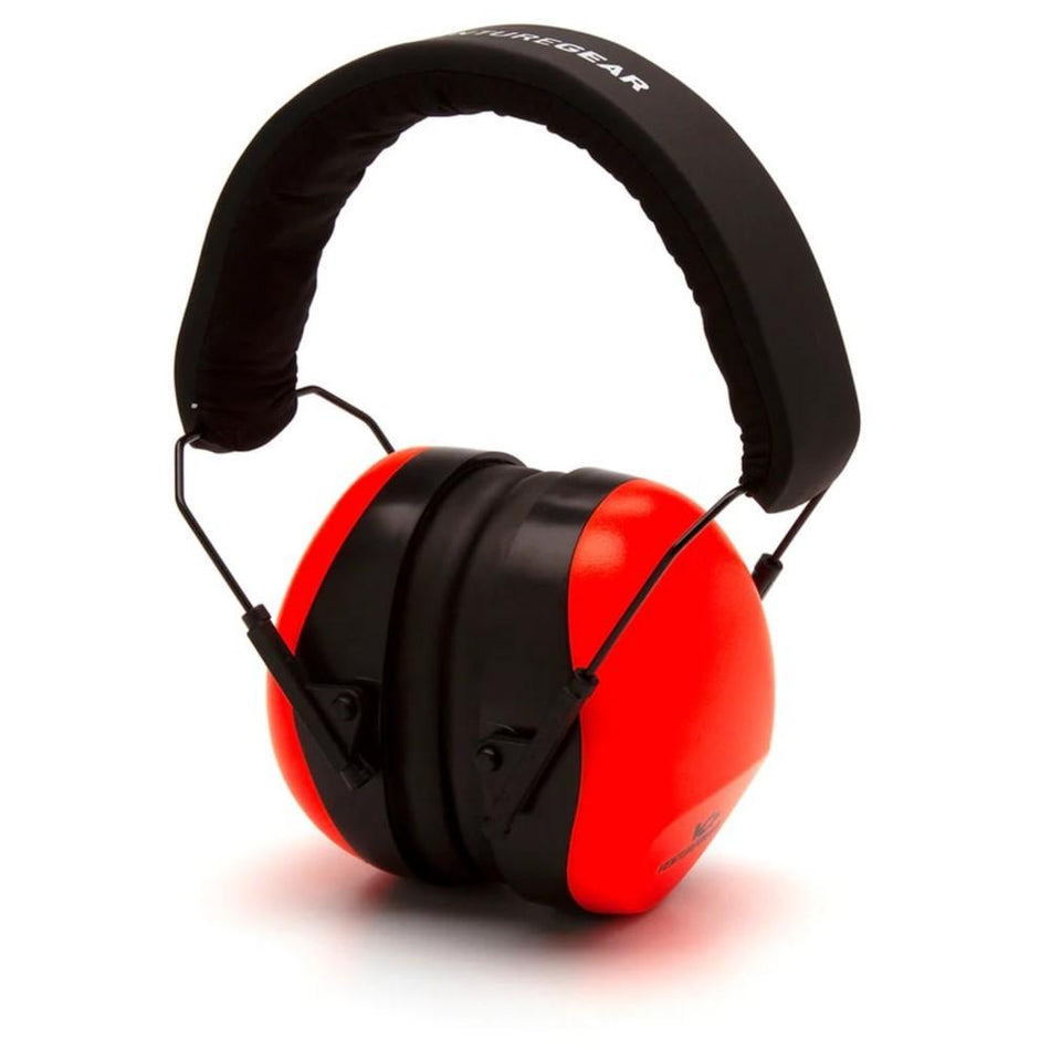Pyramex VG80 Series Passive Earmuff 26dB NRR Hi-Vis Orange Clamshell Pack