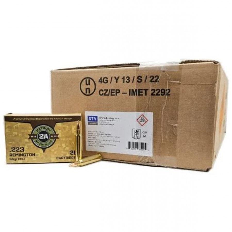 Patriot Sports  .223 Remington 55 gr FMJ ammo