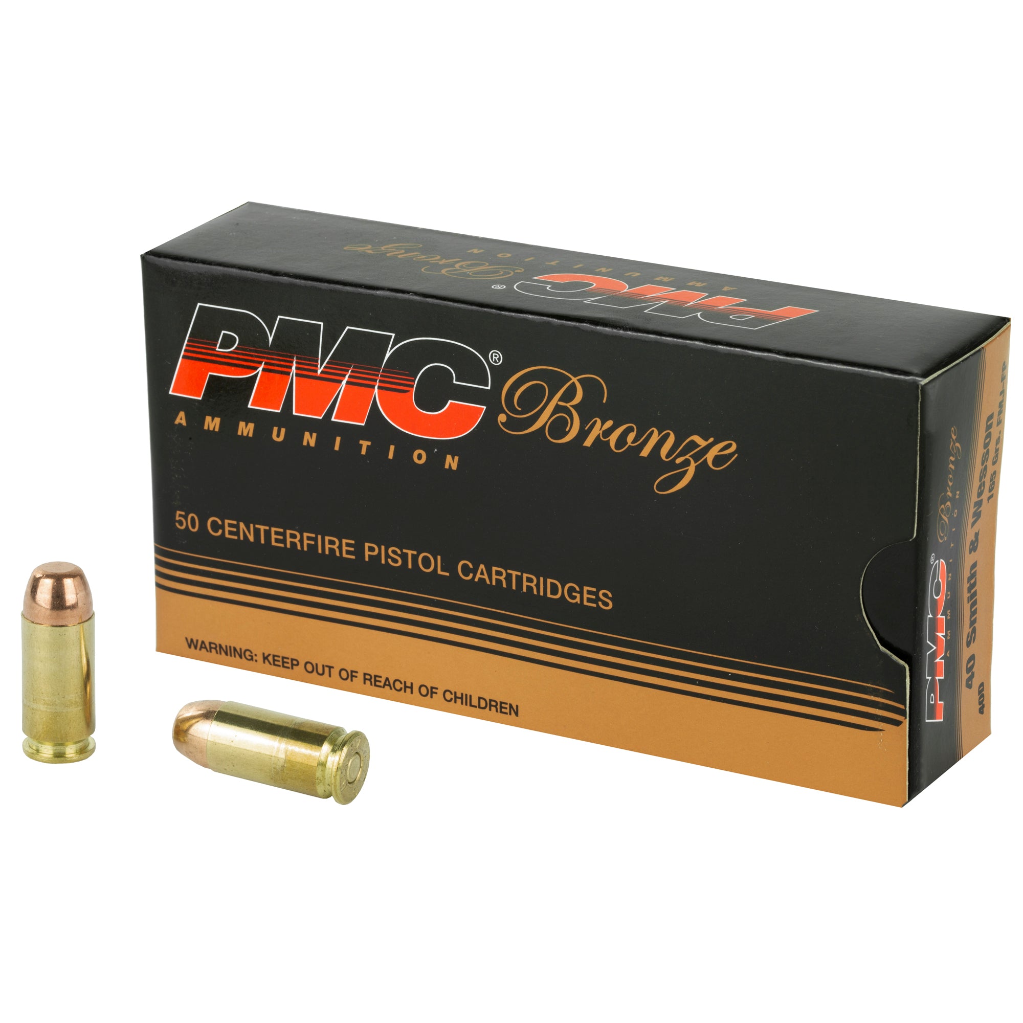 PMC 40D Bronze Full Metal Jacket FMJ 165 Grain .40 S&W