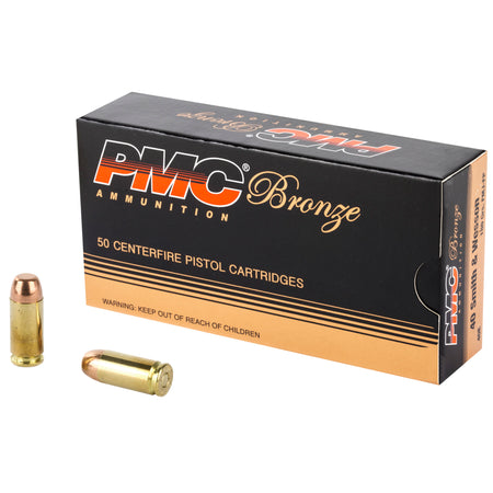 PMC 40E Bronze Full Metal Jacket Flat Point  180 Grain .40 S&W