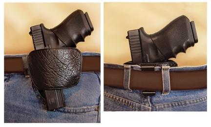 PeaceKeeper Belt Slide Holster Medium/Large Black Leather