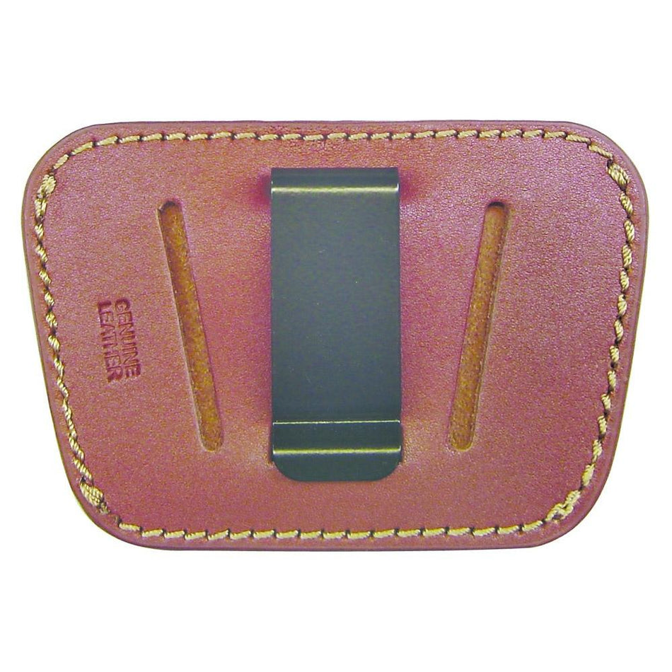 Belt Slide Leather Holster Fits Small to Medium Frame Auto Handguns Tan