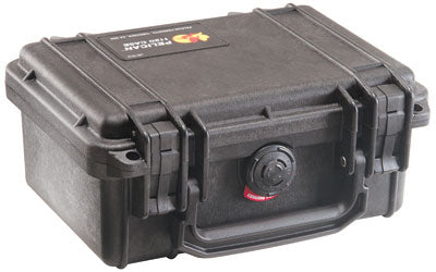 Pelican 1120 Protect Hard Case, Black, 7.5"x5"x3" with O-Ring Waterproof Seal