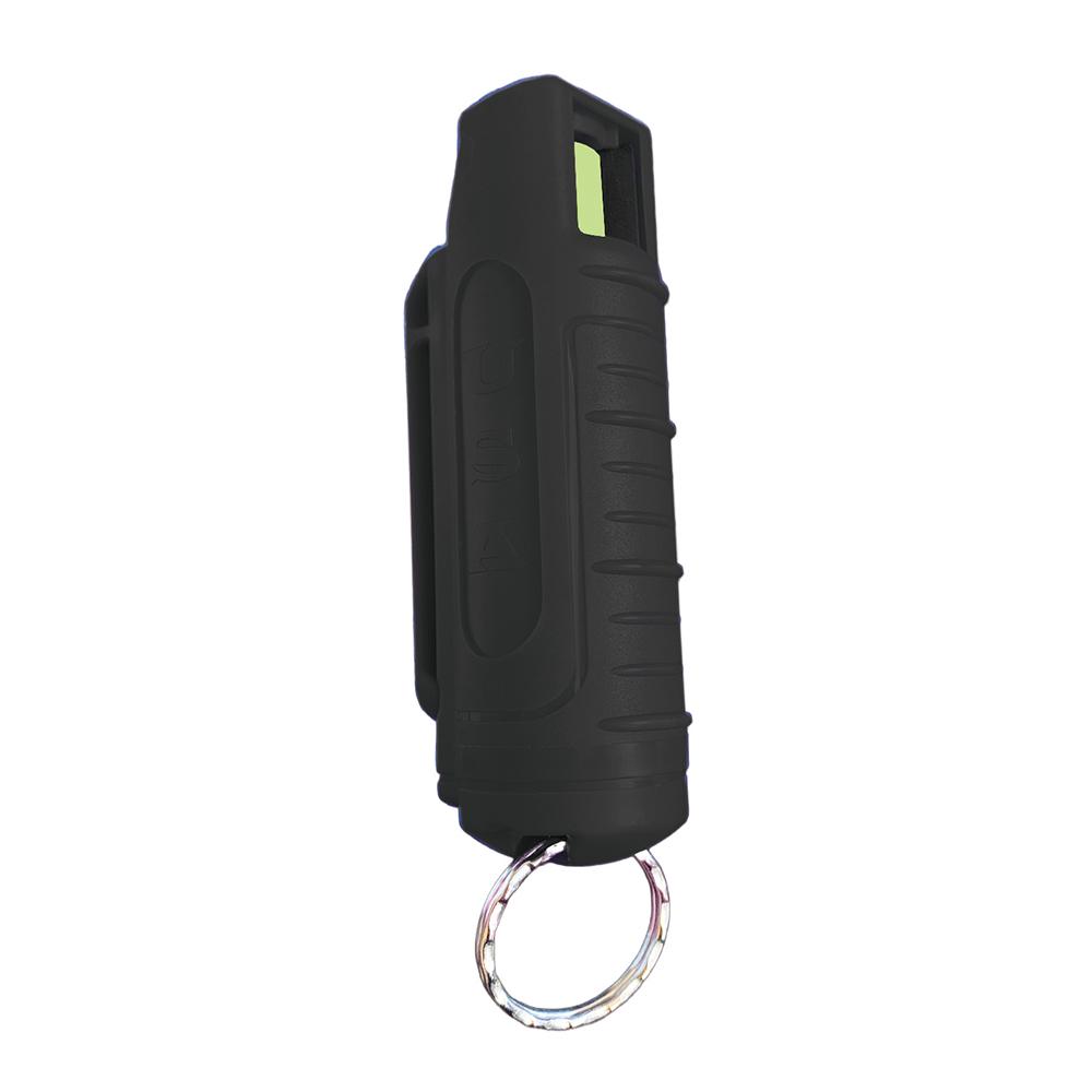 Personal Security Products Blue Heat Pepper Spray 1/2 oz with Hard Case and Key Ring Black
