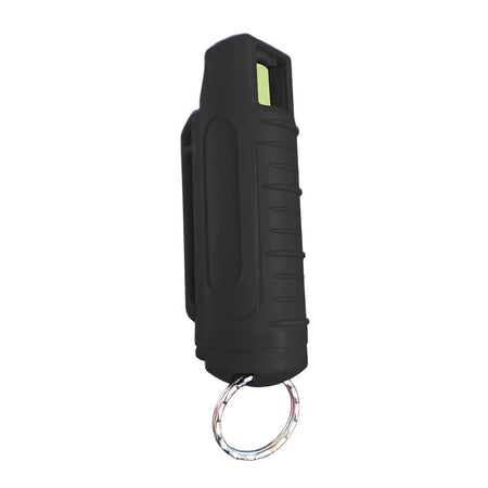 Personal Security Products Blue Heat Pepper Spray 1/2 oz with Hard Case and Key Ring Black