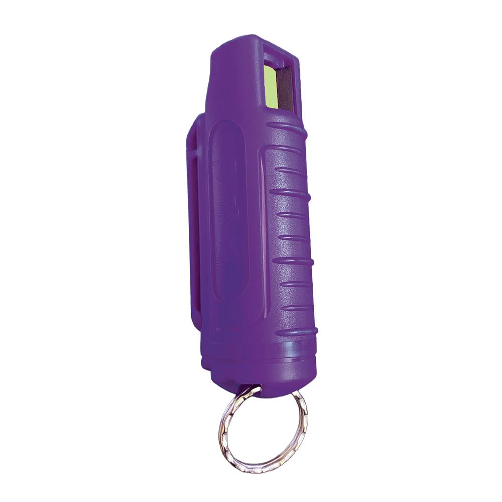 Personal Security Products Blue Heat Pepper Spray 1/2 oz with Case and Key Ring Purple