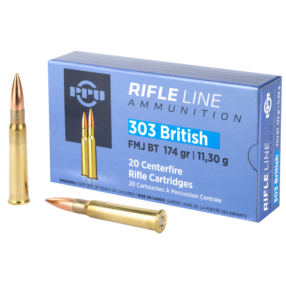 Prvi Partizan PP303F  Full Metal Jacket Boat Tail FMJBT 174 Grain .303 British