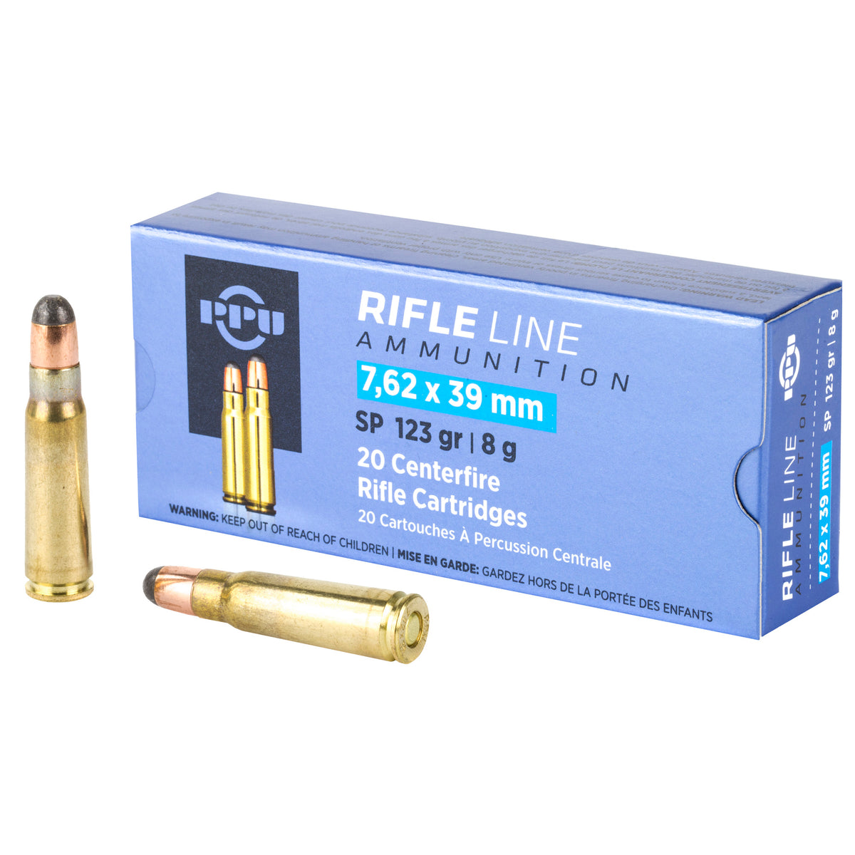 Prvi Partizan Metric Rifle 7.62x39mm 123 gr JSP ammo