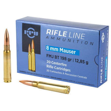 Prvi Partizan PP8F  Full Metal Jacket Boat Tail FMJBT 198 Grain 8mm Mauser