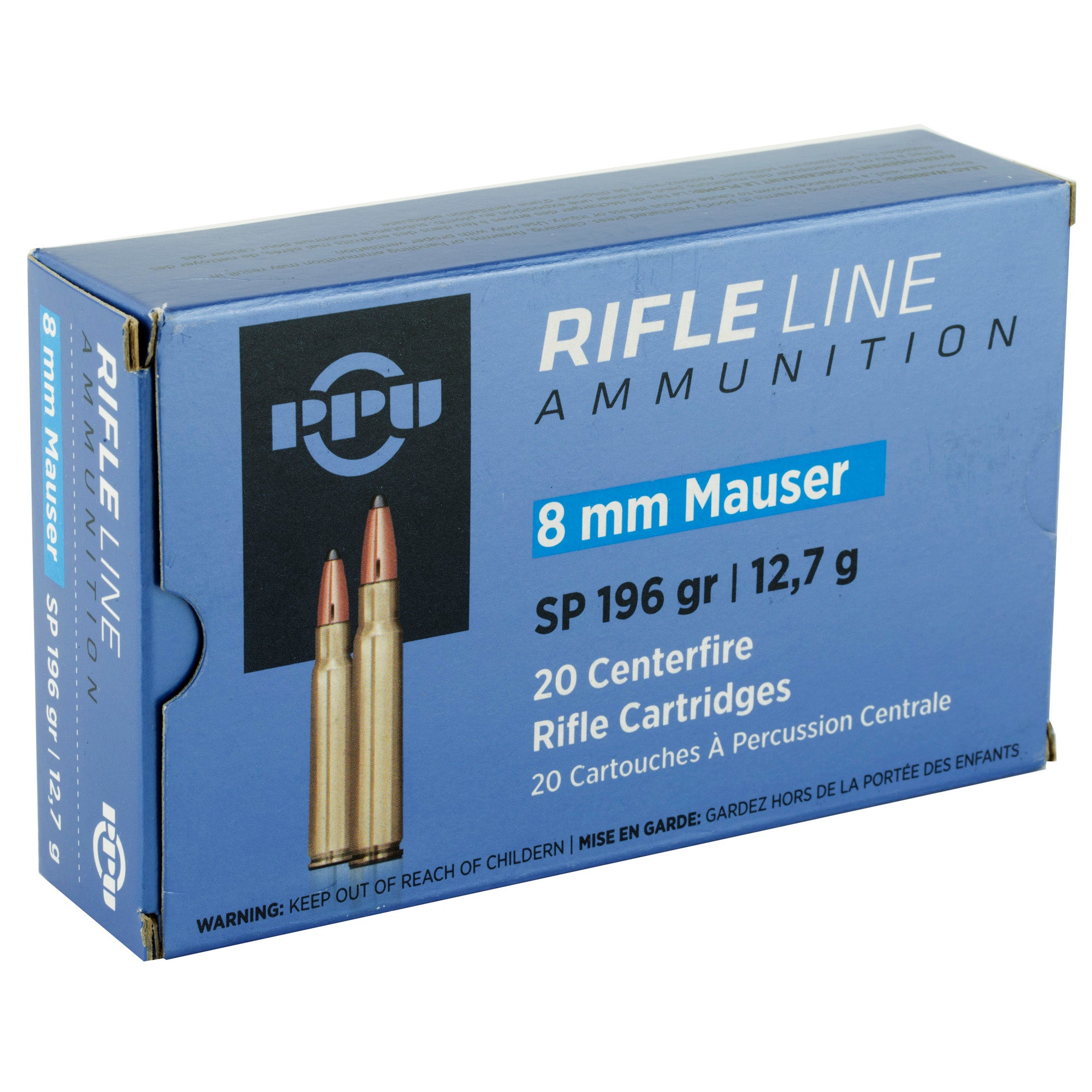 Prvi Partizan Metric Rifle 8mm Mauser 196 gr JSP ammo