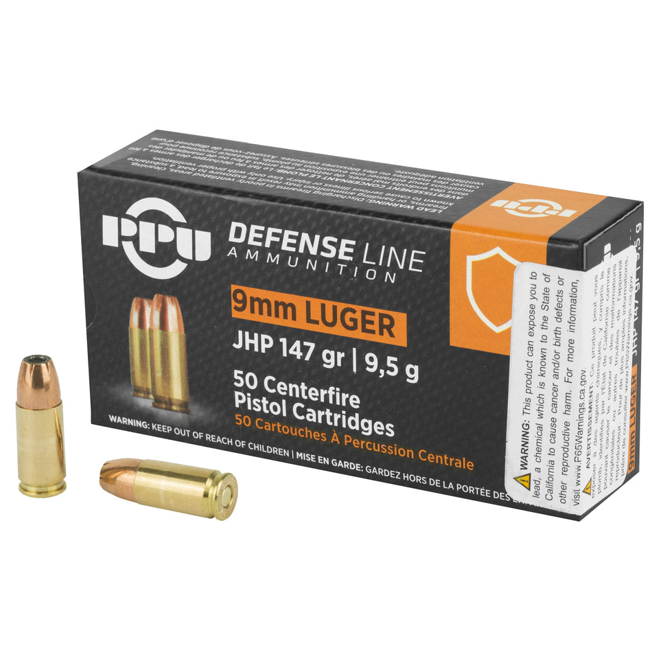 Prvi Partizan Defense 9mm Luger / Parabellum 147 gr JHP ammo