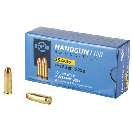 Prvi Partizan Handgun .25 ACP 50 gr FMJ ammo