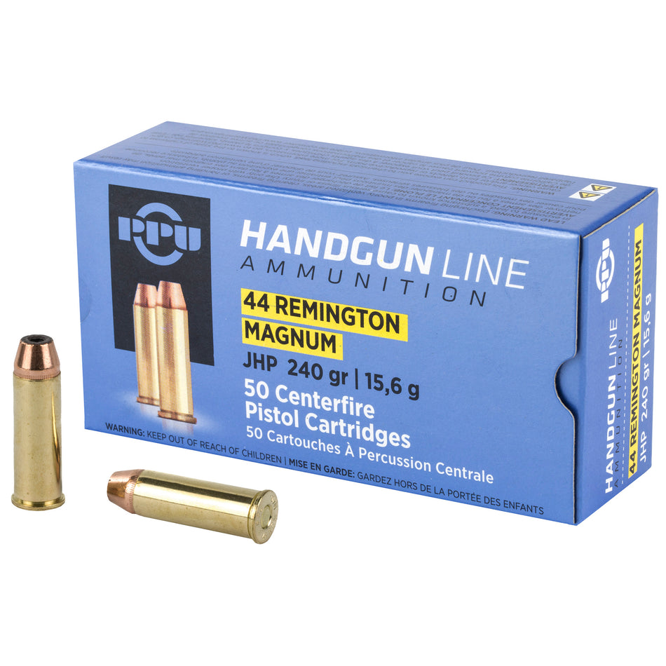 Prvi Partizan PPH44MH  Jacketed Hollow Point JHP 240 Grain .44 Magnum