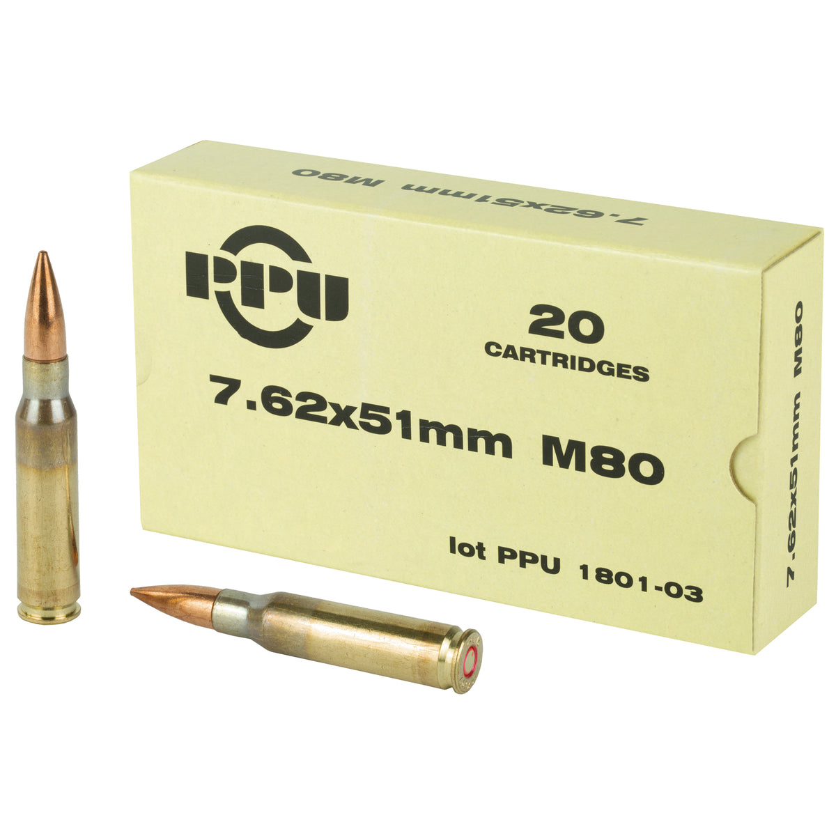 Prvi Partizan M80 .308 Win / 7.62x51mm 145 gr FMJ ammo