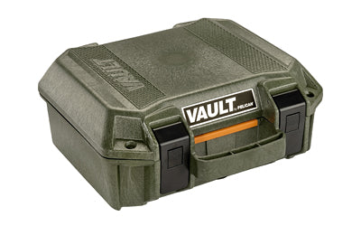 Pelican V100C Vault Small Handgun Case with Foam, Olive Drab Green, 12.28"x12.03"x5.16"
