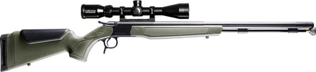 CVA Optima 50 Cal 26" Muzzleloader with 3-9x40 Scope - Black/Green