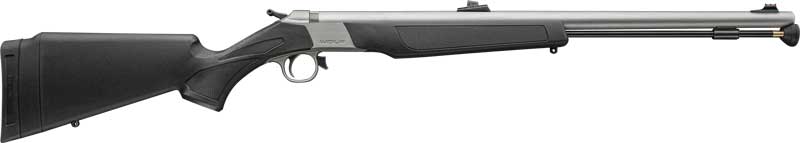 CVA Wolf V2 209M 50 Cal 24" Muzzleloader with Sights - Stainless/Black Synthetic