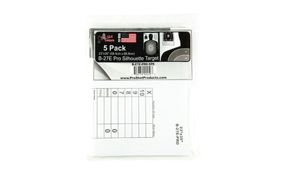 Pro-Shot Silhouette Pro B27 Target 23"x35" 5-Pack Gray/Black
