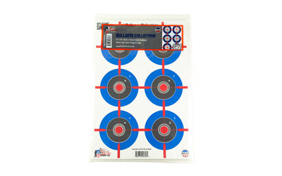 Pro-Shot Splatter Shot Multi-Bullseye Target 12"x18" 8-Pack Multi-Color