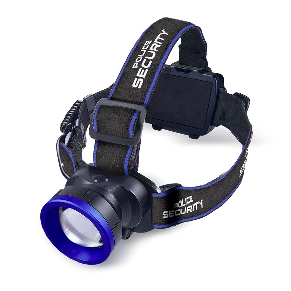 Police Security Breakout COB Headlamp 600 Lumens Black