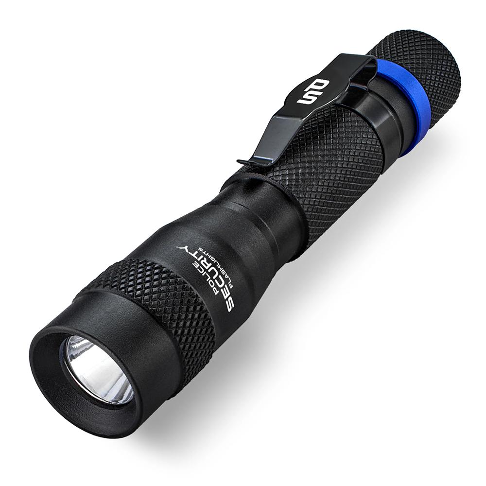 Police Security Mole Mini LED Flashlight 45 Lumens - Black
