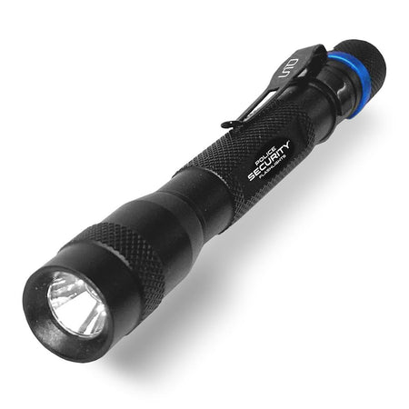 Police Security Inspector Flashlight 50 Lumens Black