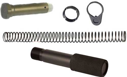 J&E Pistol Buffer Tube Combo Kit, Black