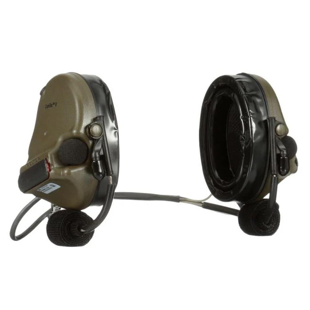 3M Peltor ComTac V Electronic Hearing Defender Neckband Headset Green