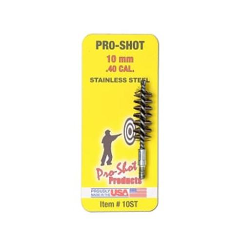 Pro-Shot Stainless Steel Pistol Bore Brush .40/10mm 8/32 Thread