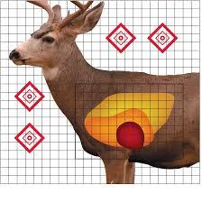 Pro-Shot Life-Size Mule Deer Sight-In Target 25x25 Inch 5-Count