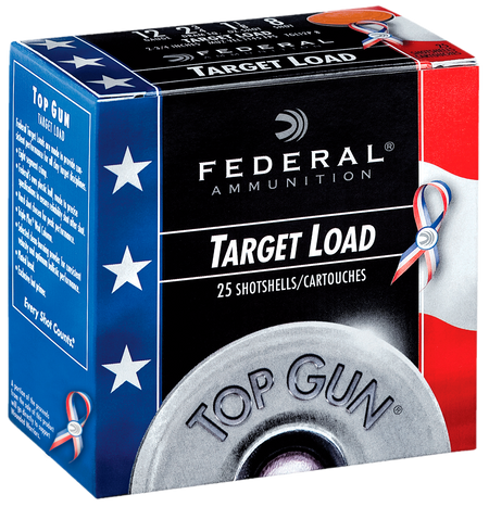 Federal Top Gun Red White & Blue Edition Load 12 Gauge (12 ga.) 2.75 in. 1 1/8 oz. 8 Shot 25 rd.