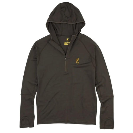 Browning Merino Wool Hooded Shirt - Major Brown - Small