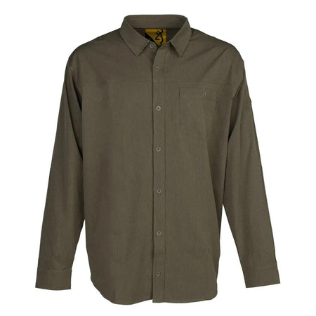 Browning Lightweight Button-Down Long Sleeve Shirt Green L