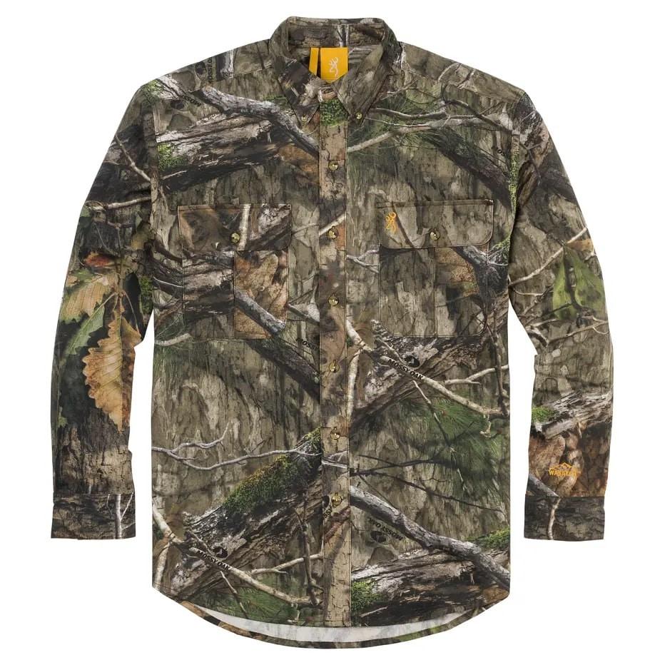 Browning Wasatch-CB Button-Front 2-Pocket Shirt Mossy Oak DNA Camo Medium