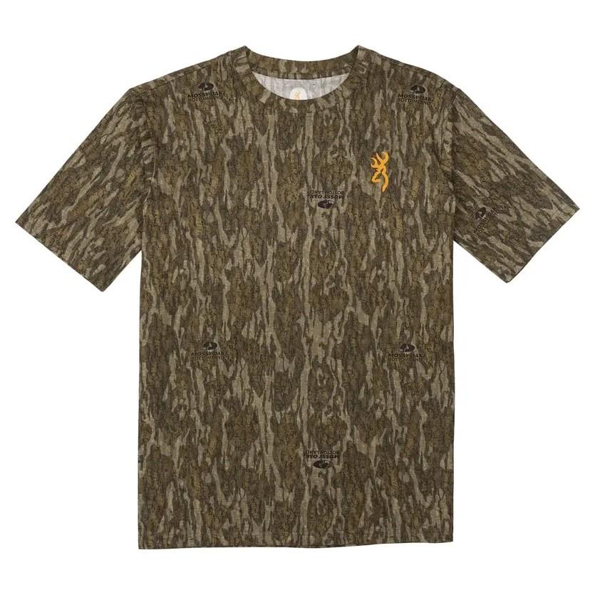 Browning Wasatch Short Sleeve T-Shirt Mossy Oak Bottomland - Small