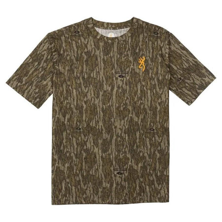 Browning Wasatch Short Sleeve T-Shirt Mossy Oak Bottomland - Small