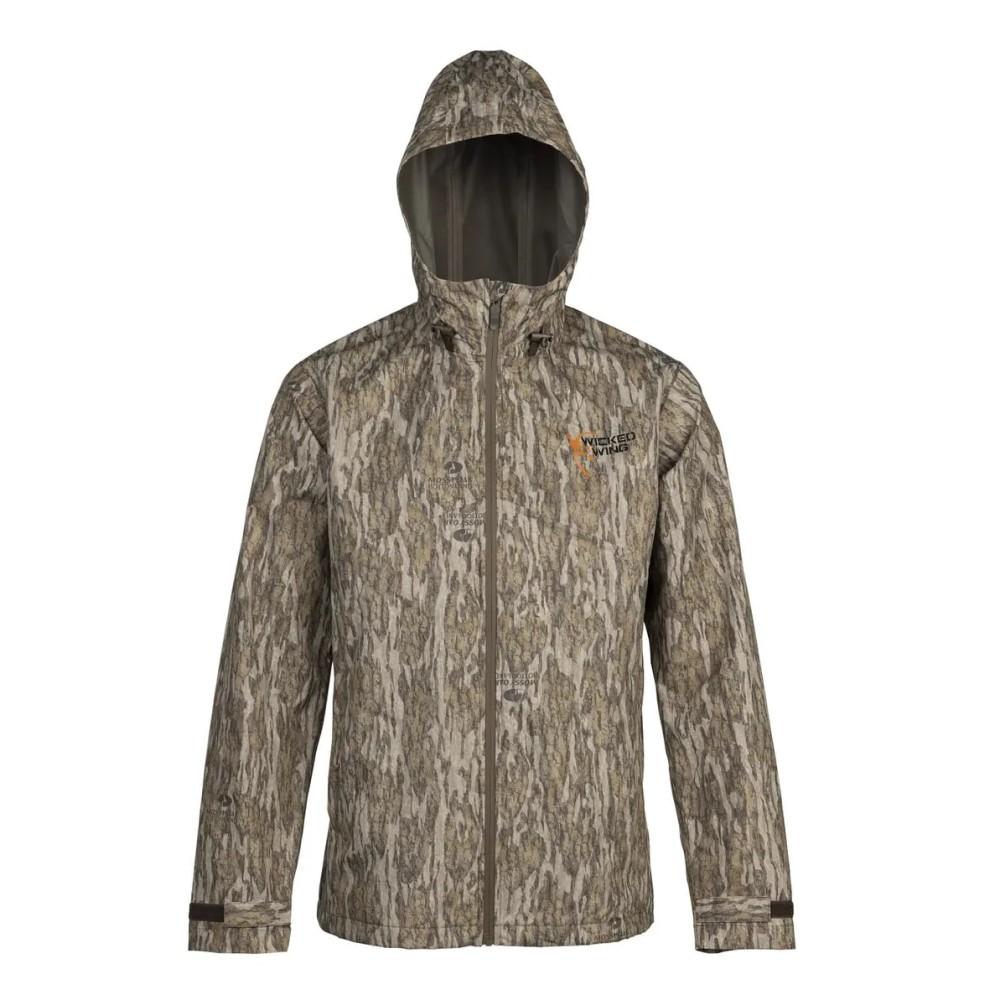Browning Wicked Wing Rain Shell Hunting Jacket Mossy Oak Bottomland Large