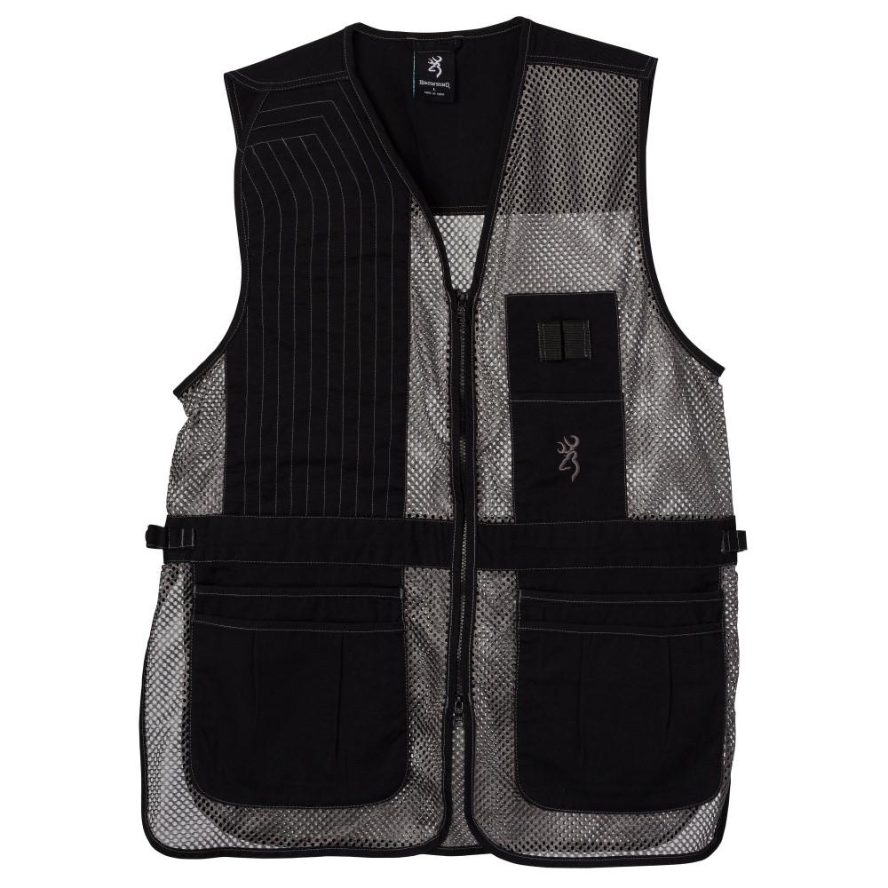 Browning Trapper Creek Mesh Shooting Vest Grey Small