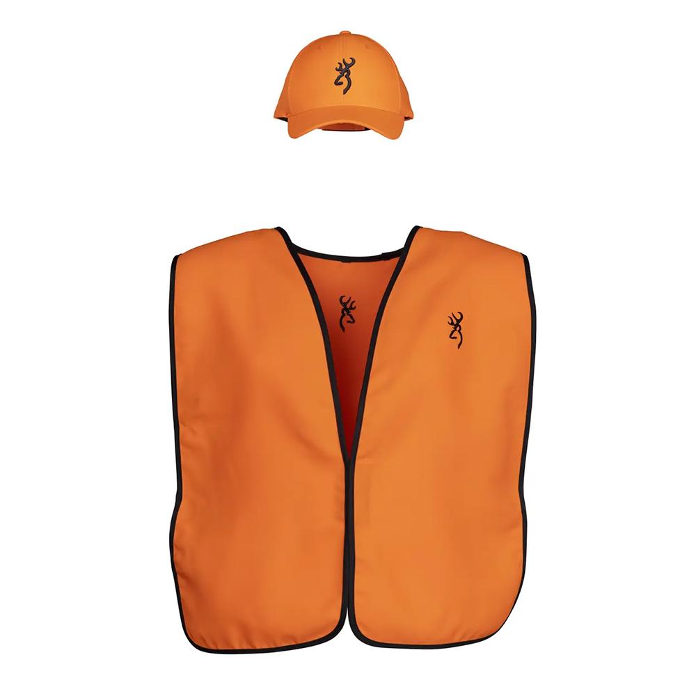 Browning Blaze Orange Vest and Cap Combo Safety Set