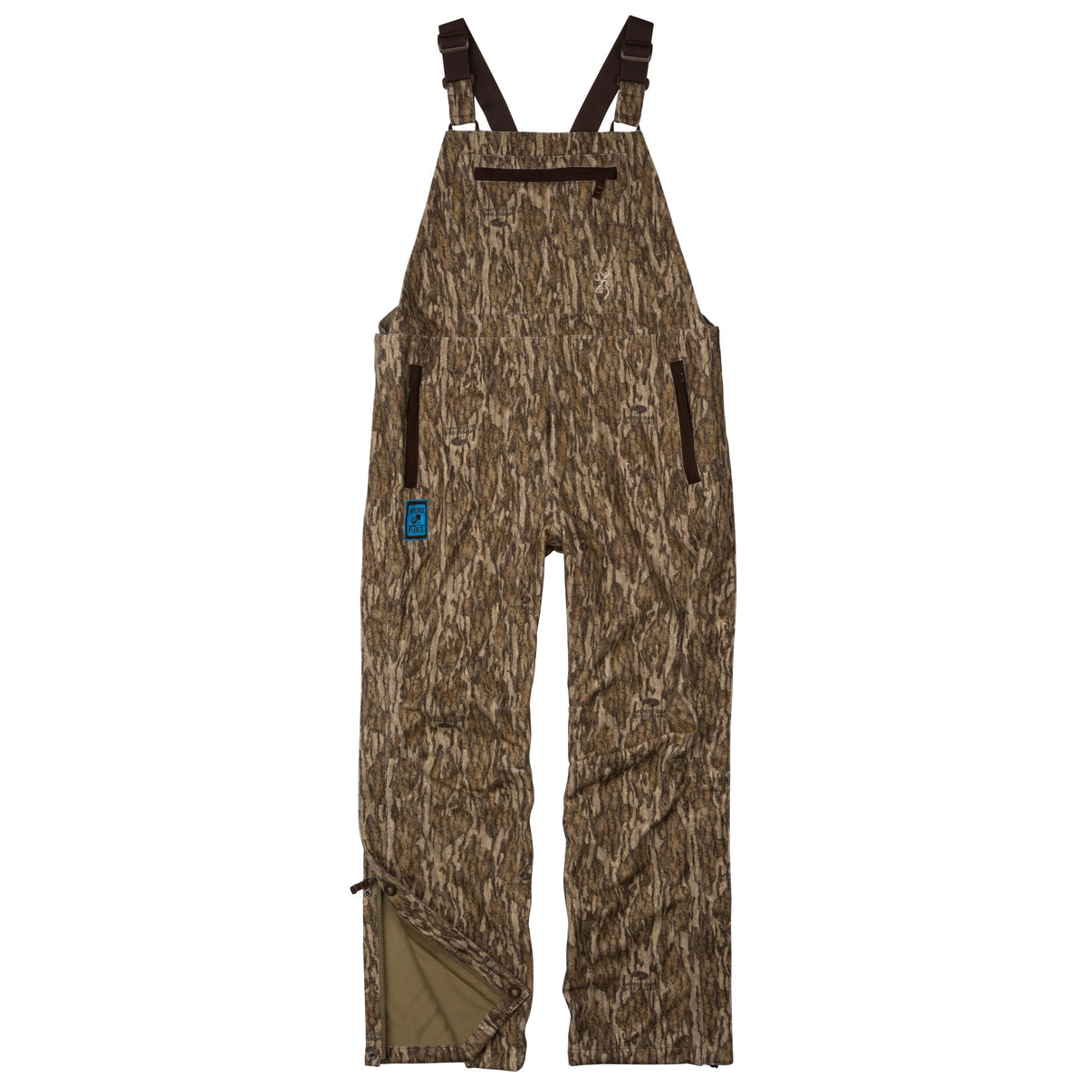 Browning Hydrofleece Hunting Bib Overalls Mossy Oak Bottomland 2XL