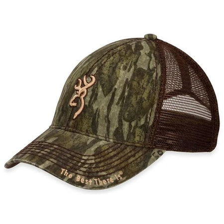 Browning Bozeman Baseball Cap Mossy Oak Bottomland Camo - Mesh Back