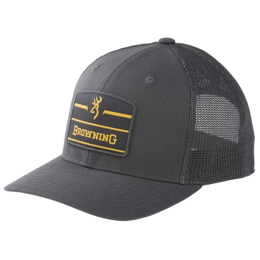 Browning Primer Cap Carbon - Flexfit 110 Snap Closure Mesh Back Hat