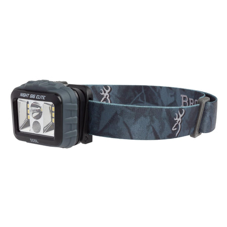 Browning Night Gig Elite Headlamp 25-505 Lumens Wide Angle and Long Distance Blue