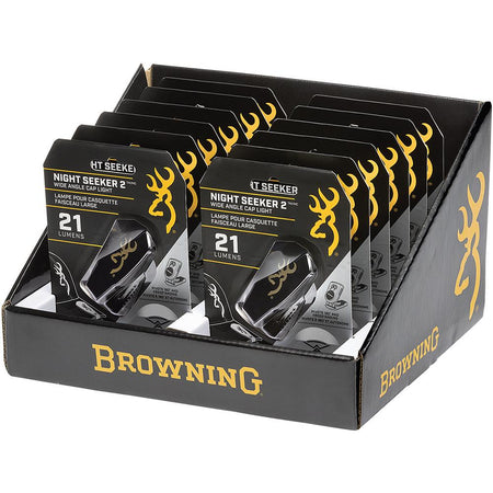 Browning Night Seeker 2 Wide Angle Cap Light 21 Lumens 12-Pack Display